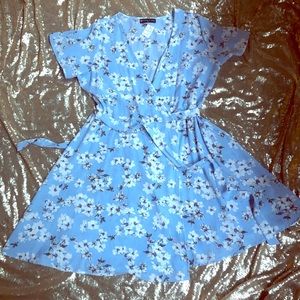 New Floral Wrap Dress
